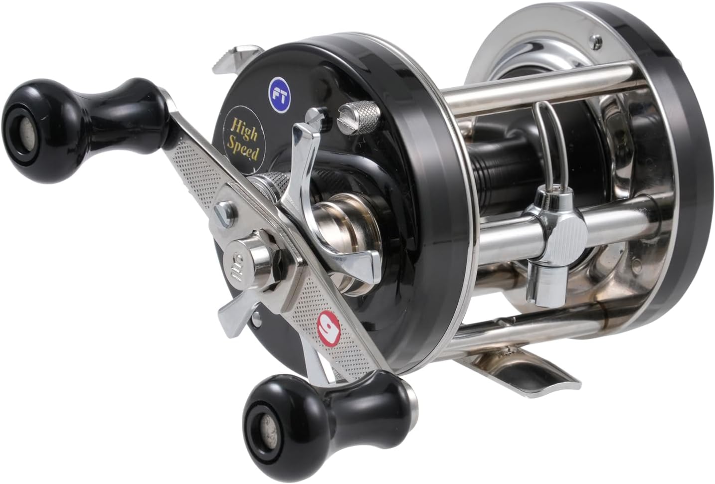 AbuGarcia Ambassadeur 6500C Factory Tune Black Right Wound Double Handle Bass Rigging Catfish Topwater Round Reel