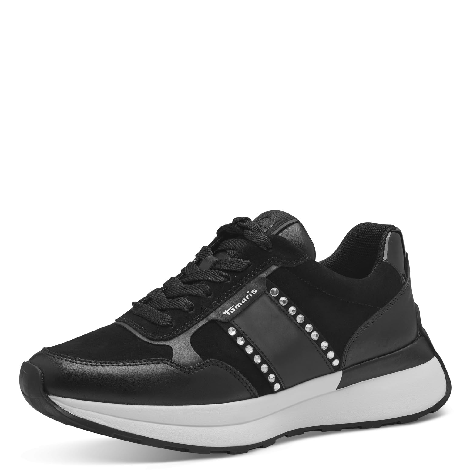 Tamaris Damen 1-23737-42, Sneaker Mujer, Negro, 37 EU