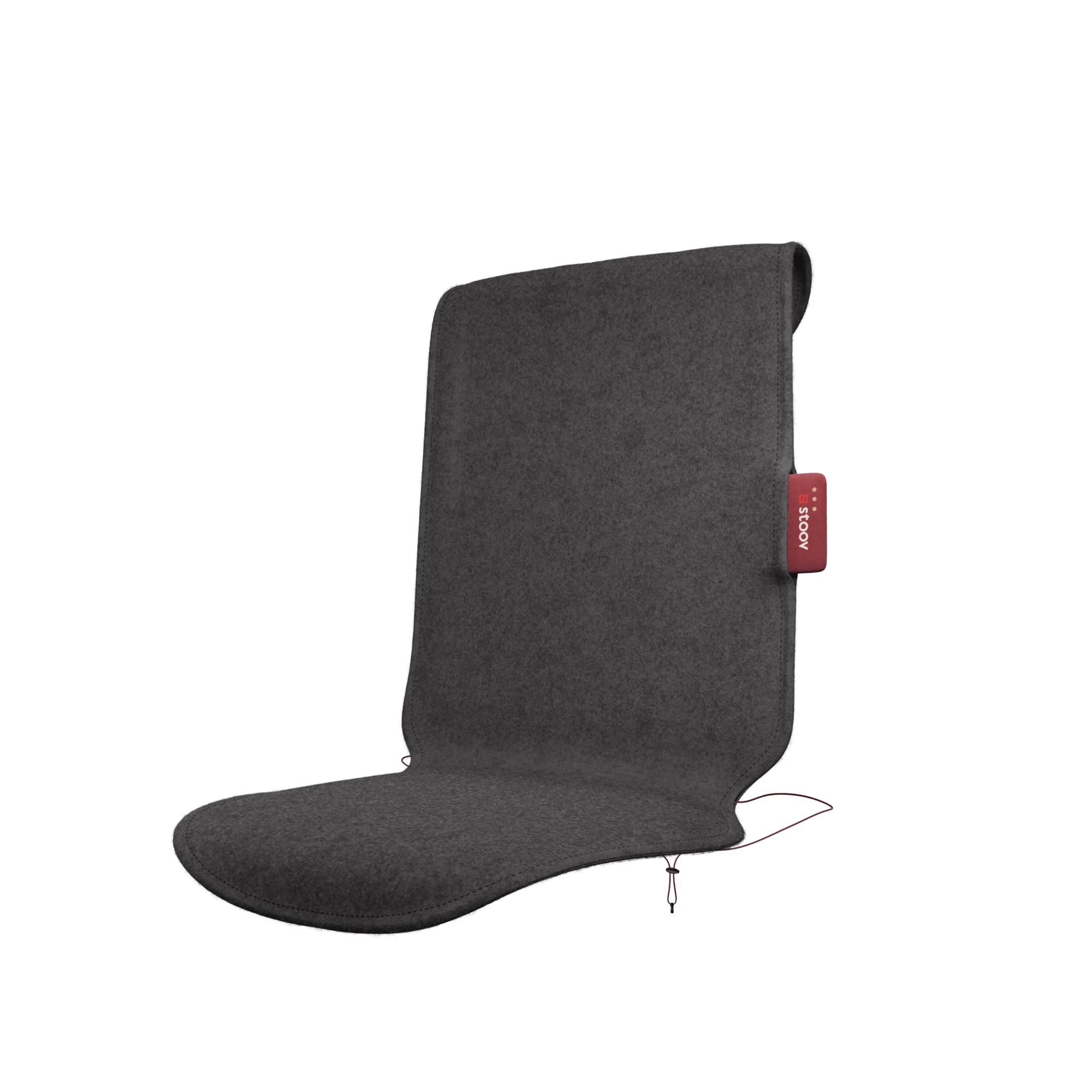 Stoov Big Hug³ Original Grau Kabellose Wärmedecke Heizdecke mit Abschaltautomatik Flex Akku 1,5-3 Std. Sitzauflage Sitzheizung