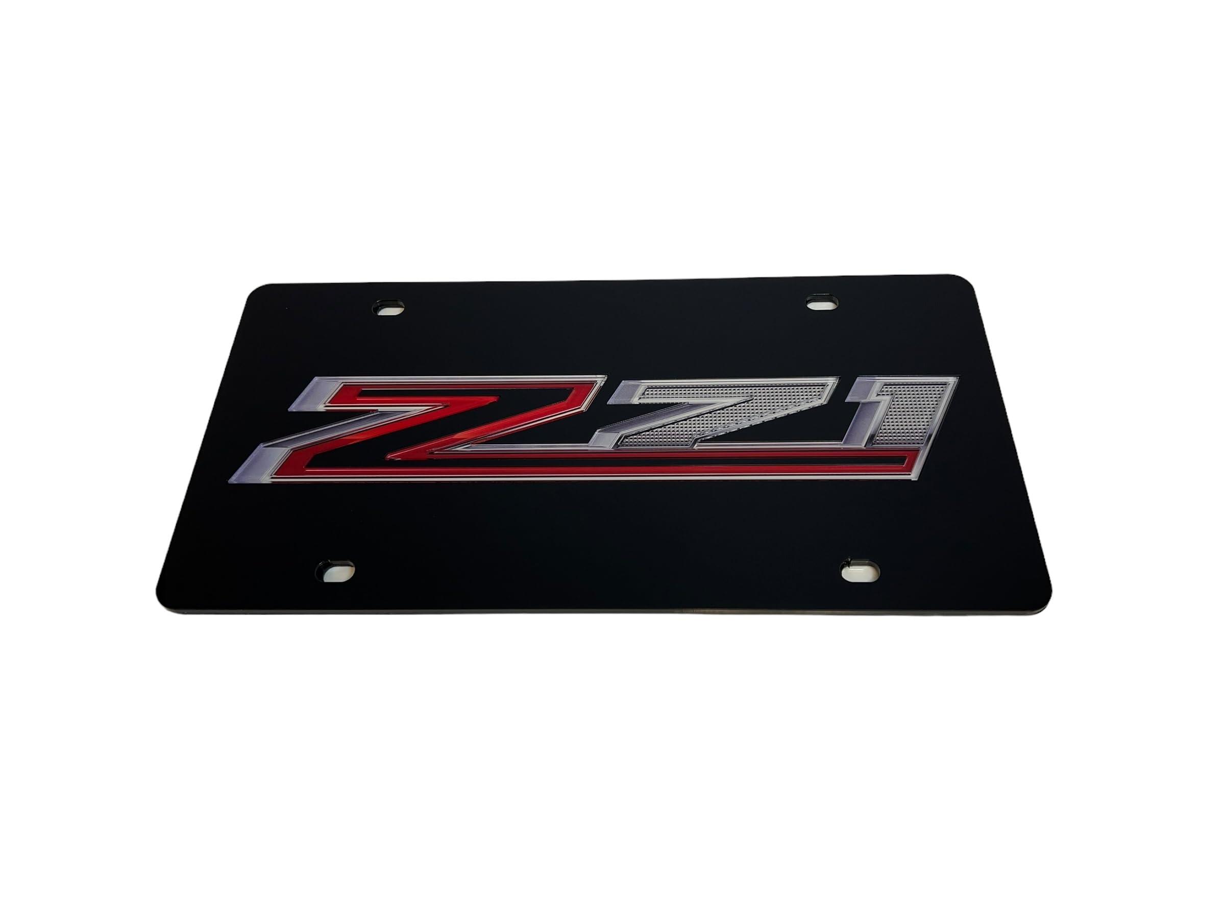 Eurosport Daytona- Compatible/Replacement for 2019- Current, Chevrolet Z71 Lazer-Tag, Acrylic License Plate