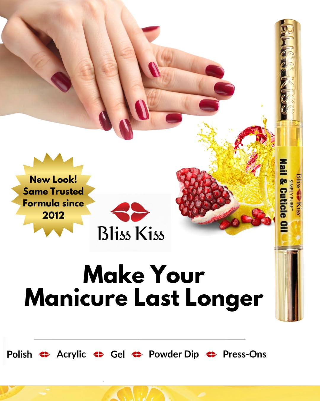 Bliss Kiss Simply Pure Cuticle & Nail Oil Pen To-Go 2 ml - ostry zapach 1PEN-CRI