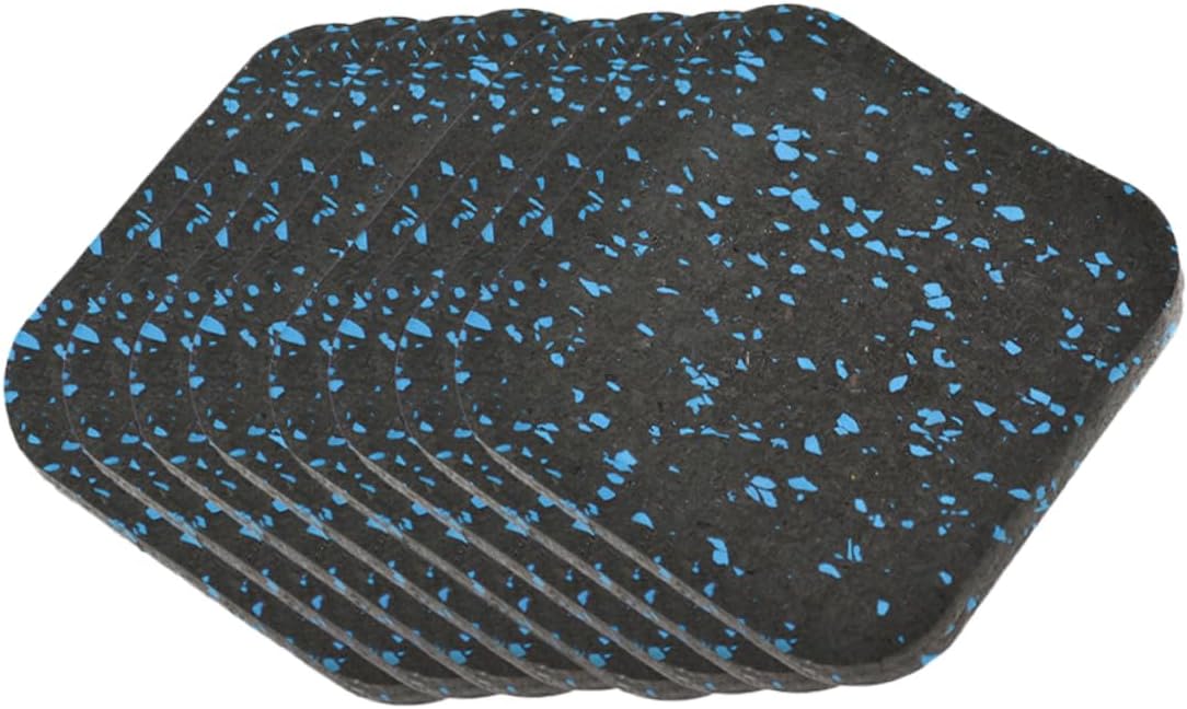 8pcs Treadmill Pad Rubber Mat for Hardwood Floors Shockproof Exercise Mats for Gym Home Office Durable Floor Protector for Equipment Furniture Stylish Design