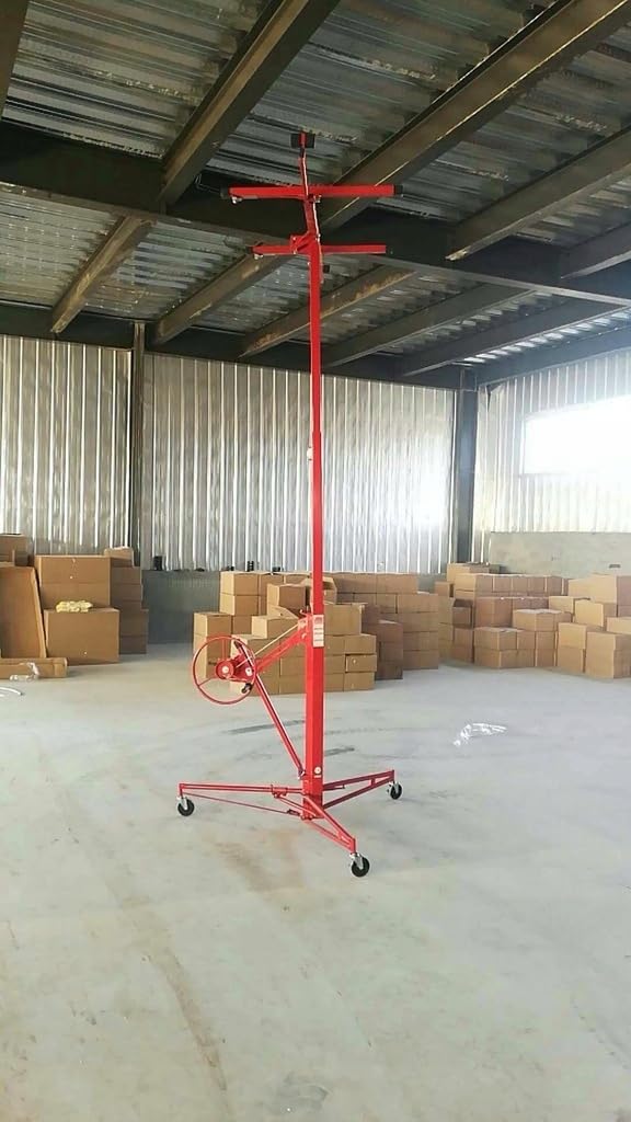 IMJ-Global - Alzalastre per Cartongesso Professionale a Doppia Chiusura, Alza Pannelli Cartongesso con Altezza di Lavoro 135-335cm e Portata Massima di 68KG, Alza Lastre Telescopico