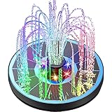 Yzert Solar Fountain Glass Panel with 2200 mah Battery, 3.5W...