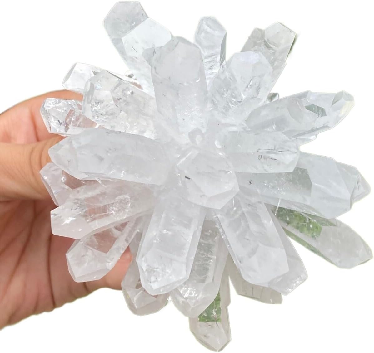 White Crystal Cluster Home Office Decoration Craft Gifts Ornaments Home Decor(Size:5.5-6kg)
