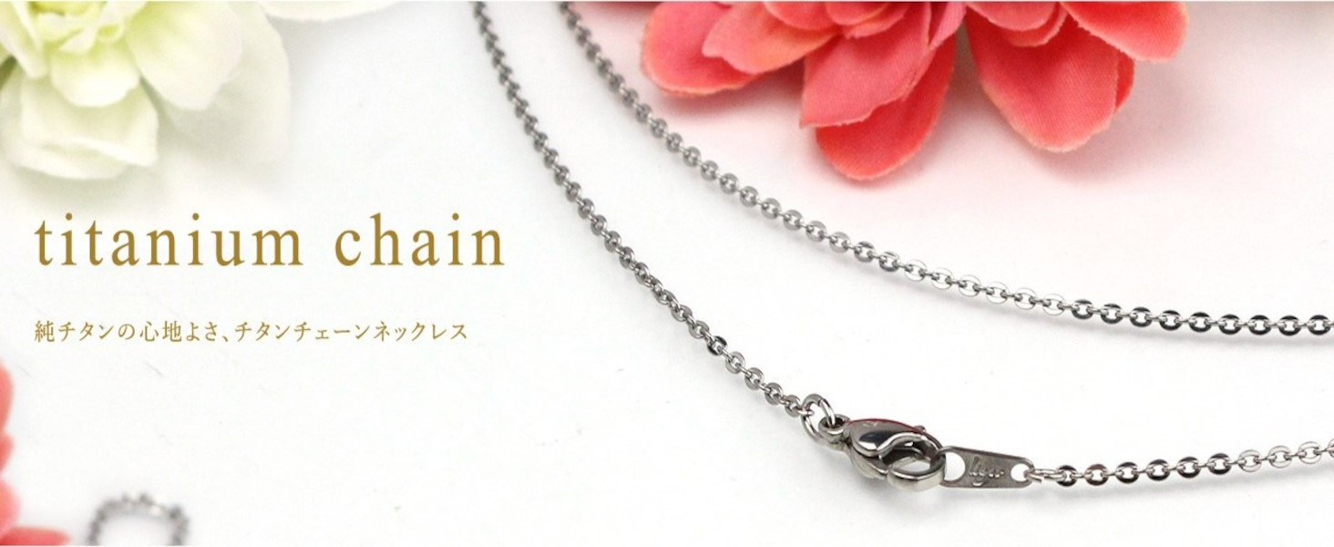 Amazon | レジエ leger チェーン ネックレス チタン 38cm 幅5.6mm 喜平 