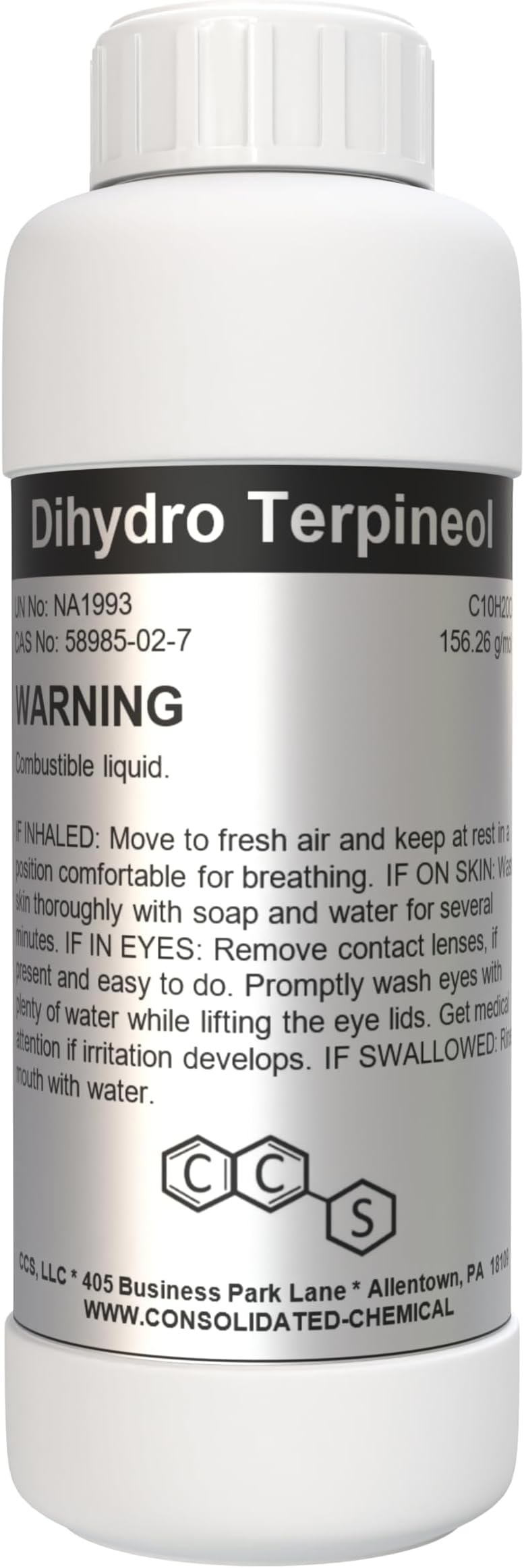 Dihydro Terpineol (Menthanol) Aroma/Flavor Compound High Purity - 500mL (16 Fl Oz)