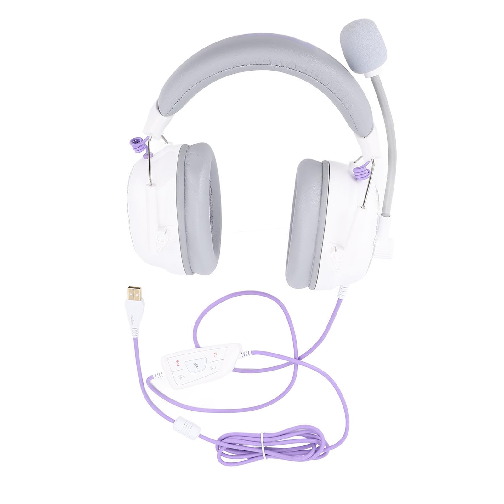 Generic Gamingowy Zestaw Słuchawkowy HiFi 7.1 z Dźwiękiem Przestrzennym i Mikrofonem z redukcją Szumów Niestandardowe Ustawienia Korektora Lekkie Słuchawki Nauszne do Profesjonalnej Rozgrywki 1 X
