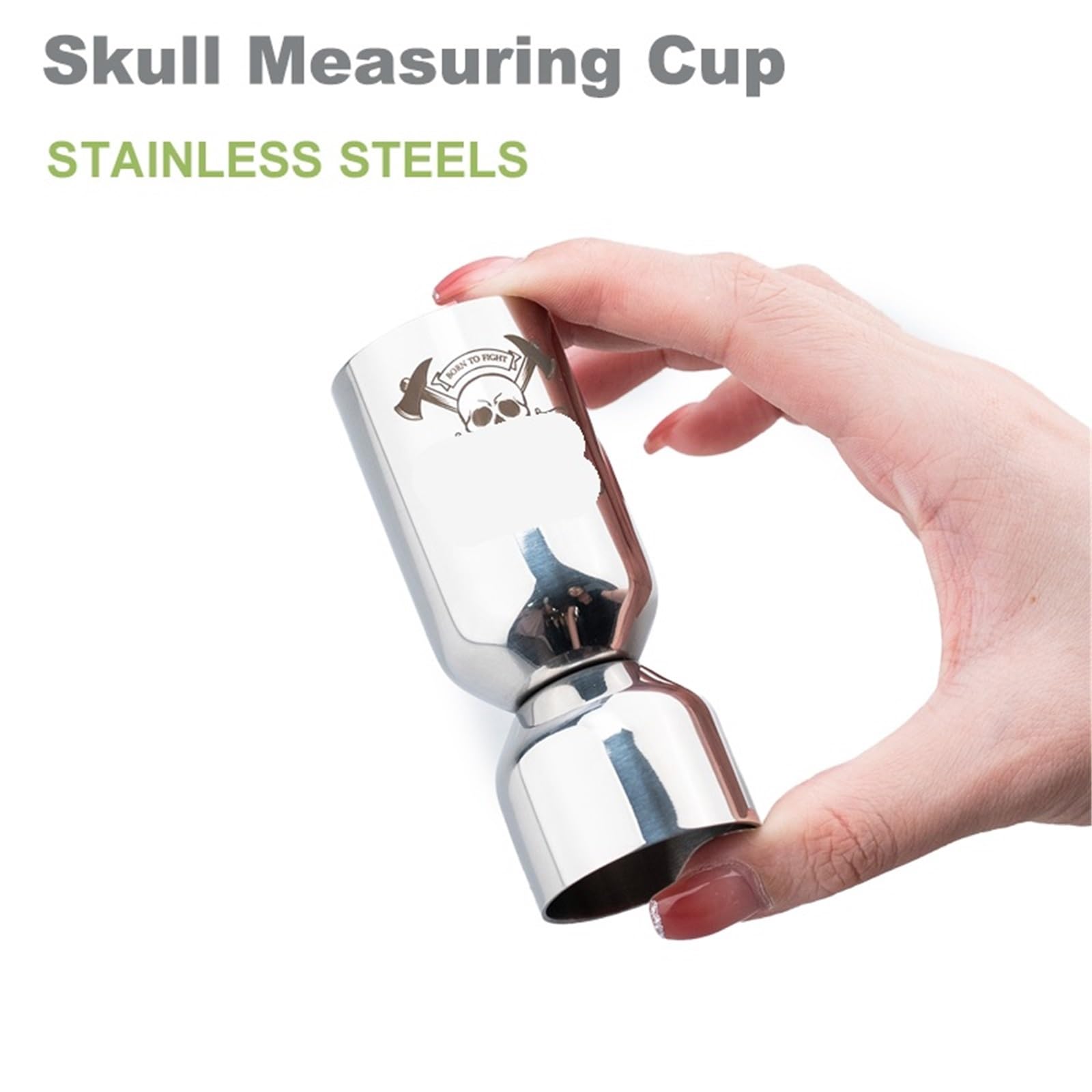 Cocktail Jigger 25/50 ml Edelstahl-Messbecher, Messbecher for Cocktails, Shots, Getränke, Spirituosen, gemischte Becher, Flüssigkeitsmessbecher(3PCS 25 50ml)