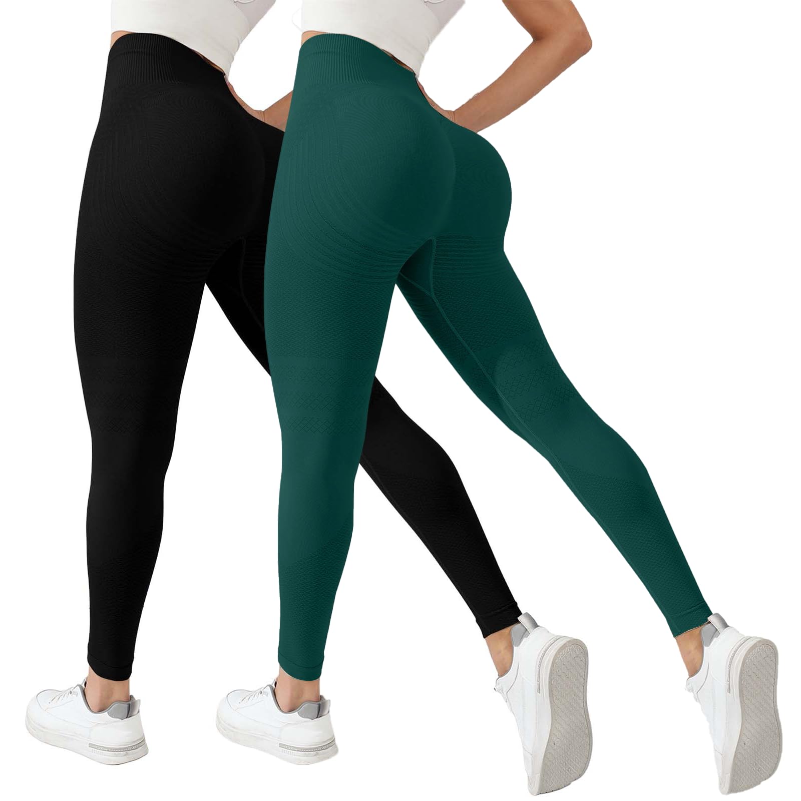 Leggings anticelulíticos de cintura alta y compresión mallas sin costuras 7