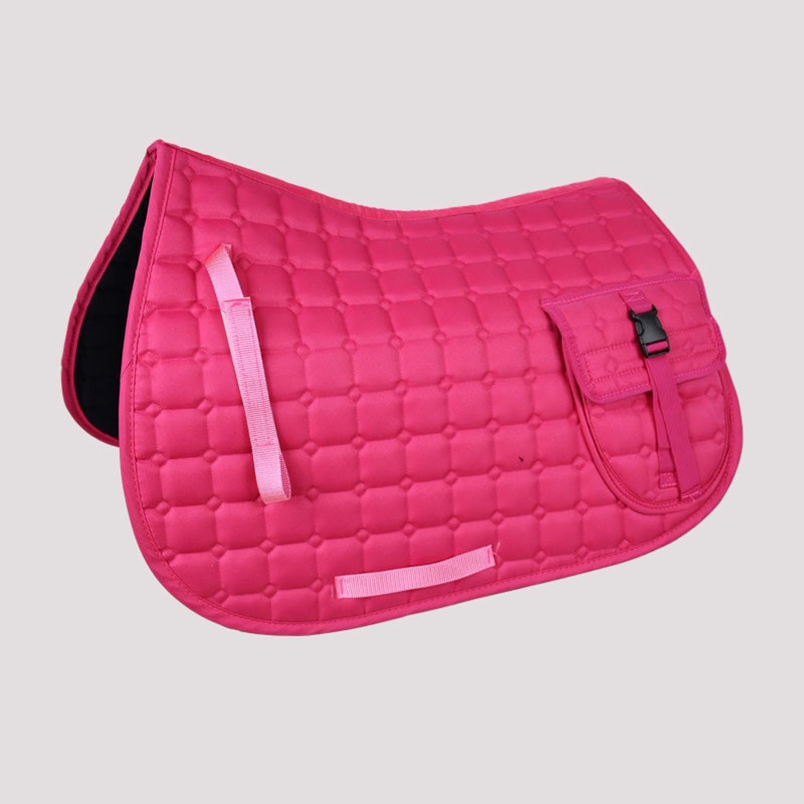 Pad de Sillín para Caballo con Bolsillo Lateral Material Ligero Y Cómodo Antideslizante Amortiguador para Jinetes Y Caballos Adecuado