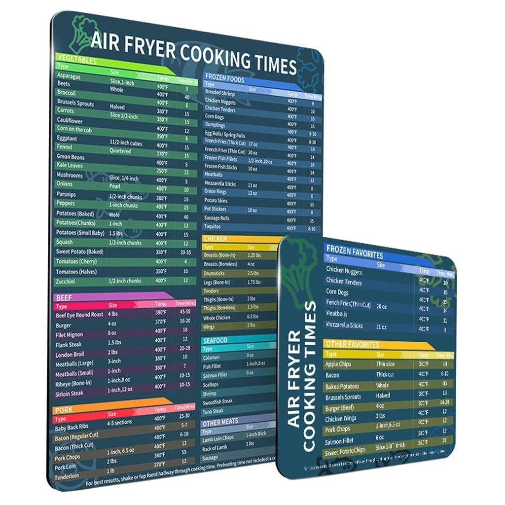 Cooker Chart Cookware Magnetic Cheat Sheet Memo Chart S | Cooker Chart Cookware Magnetic Cheat Sheet Memo Sticker Cookbook for air fryer Paper-image-45