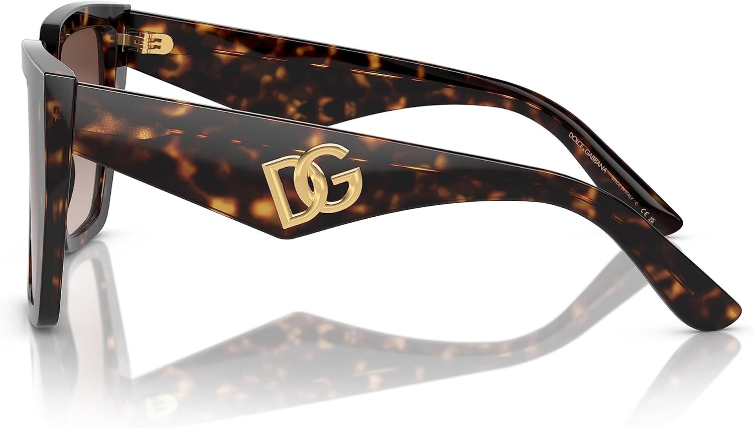 Dolce & Gabbana DG 4438 Havana Gold/Brown Shaded 55/17/145 women Sunglasses - Image 2