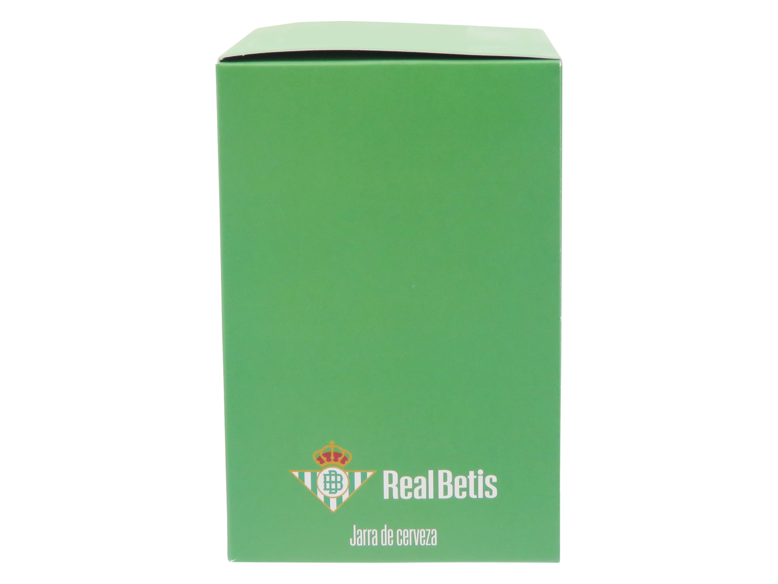 CYPBRANDS Real Betis Balompié, Jarra de Cerveza, Vidrio, Capacidad 280 ml, Transparente, Producto Oficial