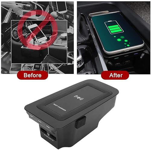 Miniatura 4 de Almohadilla de carga inductiva para teléfono, placa de carga rápida de 15 W, bandeja de carga inalámbrica de inducción, accesorios de consola