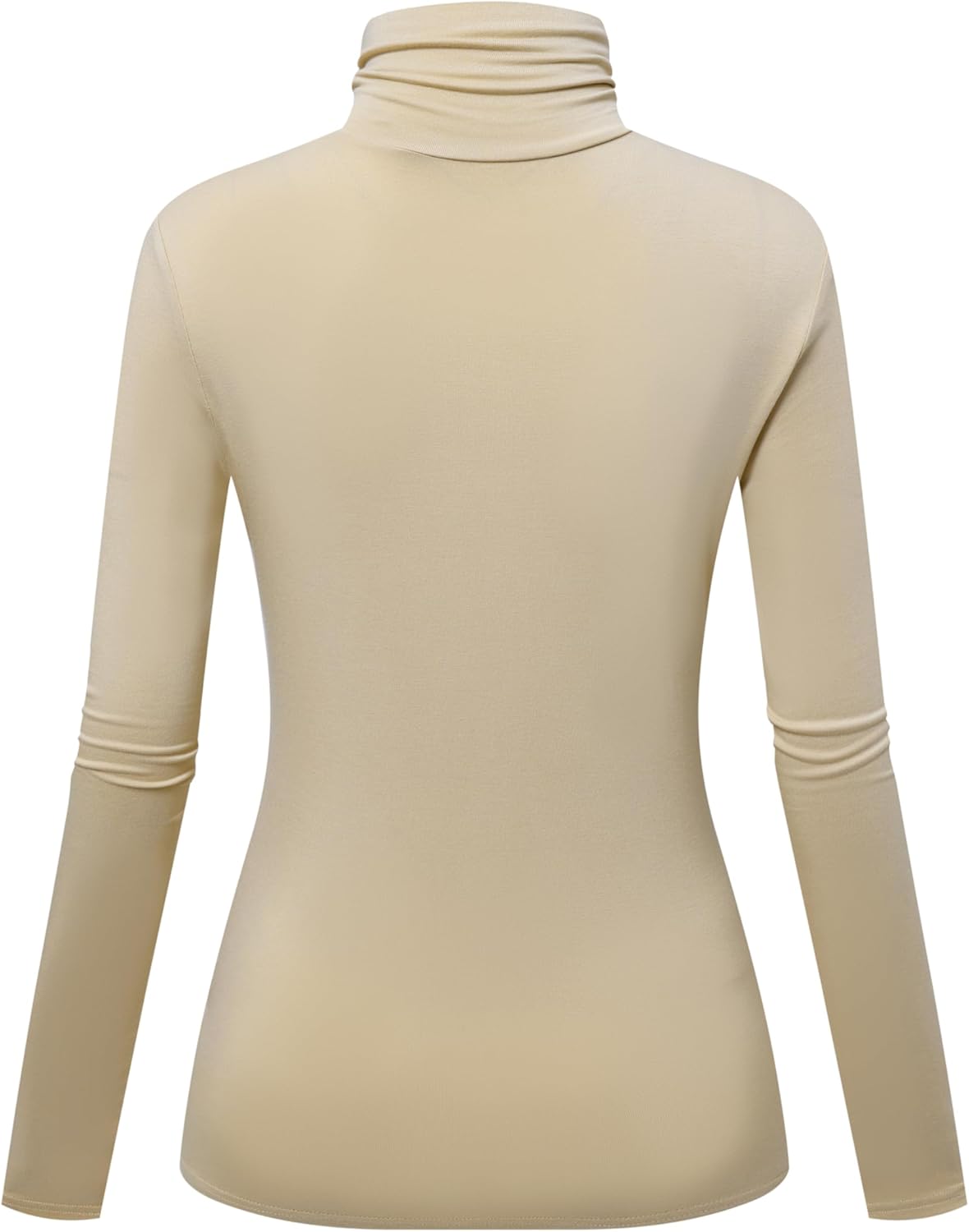 OThread & Co. Women's Long Sleeve Turtleneck T-Shirt Basic Stretch Layer Comfy High Neck Top - Image 4