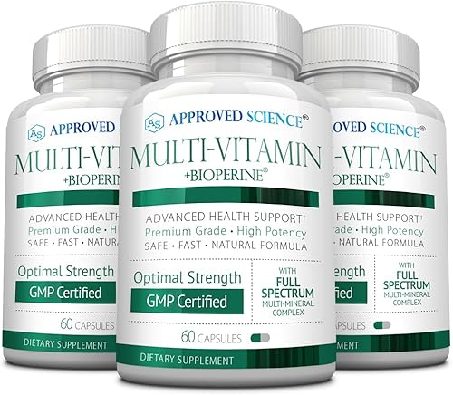Approved Science Multivitaminas, con vitaminas B de espectro completo, té verde, luteína, licopeno, zeaxantina, bioperina, 60 cápsulas, suministro