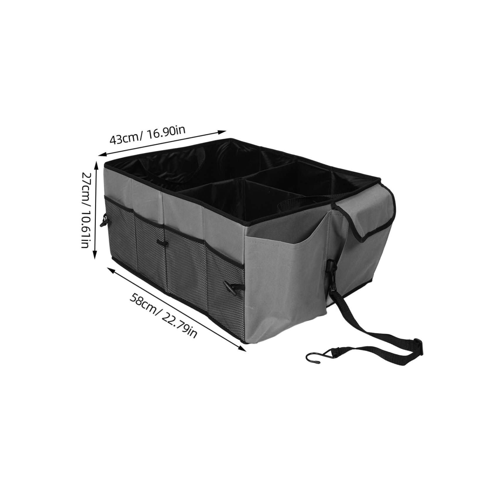 Gatuida Poliestere Organizer Multi-scomparto Bagagliaio in Pieghevole Auto