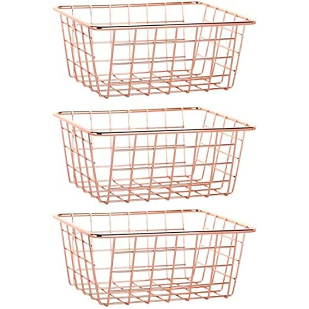 KASPAR WIRE WORKS ヴィンテージ メタルバスケット 3個セット KASPAR WIRE WORKS ヴィンテージ メタルバスケット 3個セット