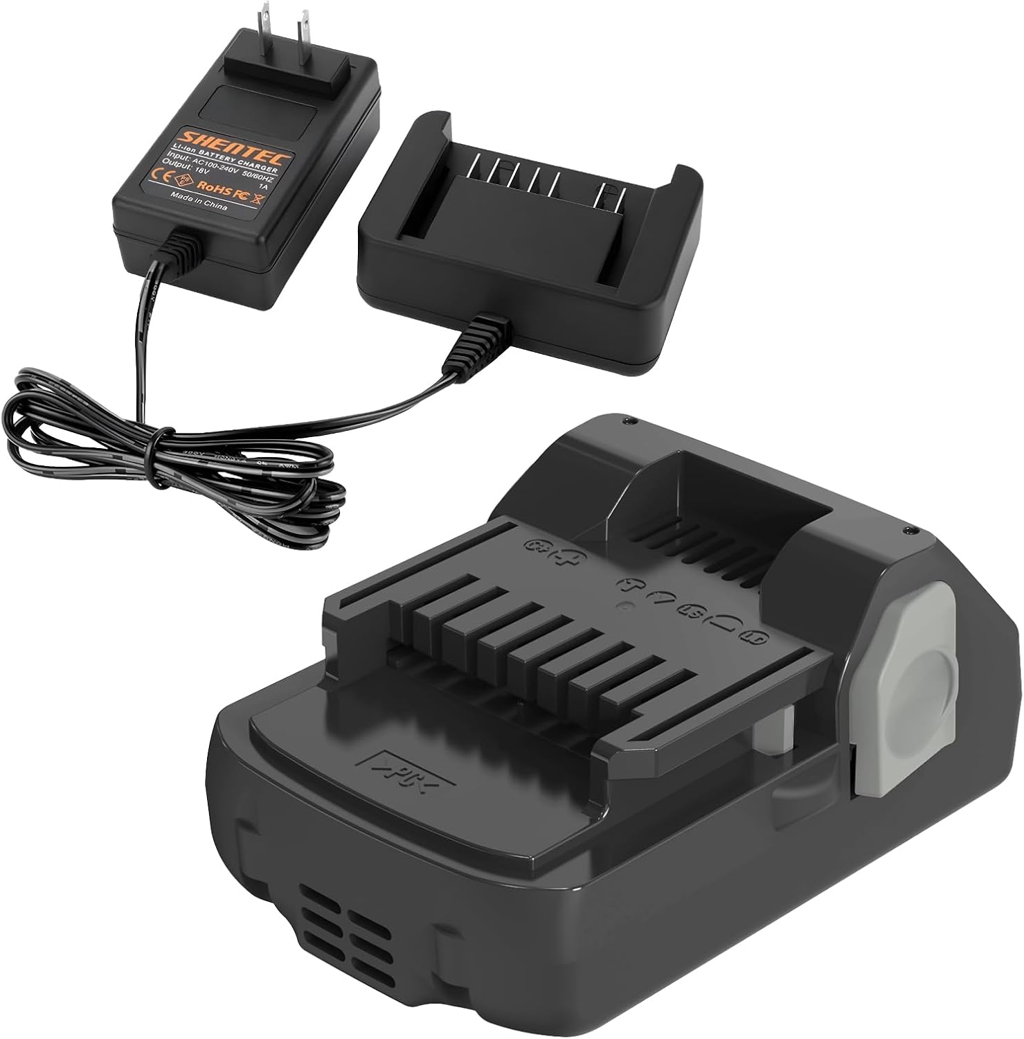 Shentec 3.0Ah 18V Battery Compatible with Hitachi 339782 BSL1830C BSL1815X BSL1815S BSL1830 330139 330557, Lithium-Ion Slide Style Battery (18V Battery Charger Include)
