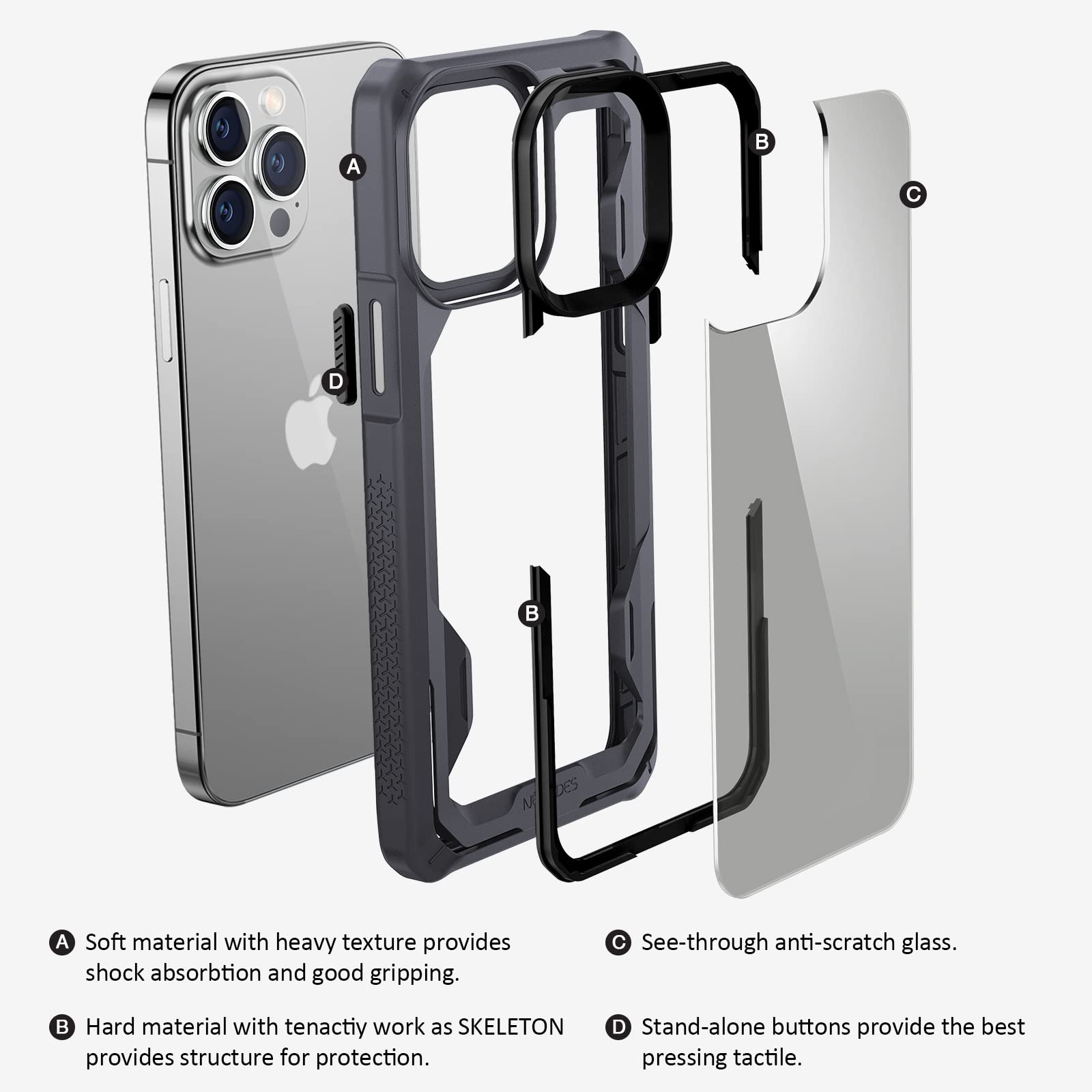 ❤ULTIMAL ケース iPhone 14 Pro 6.1インチ❤ Amazon.com: ULTIMAL Case Compatible with iPhone 14 Pro 6.1