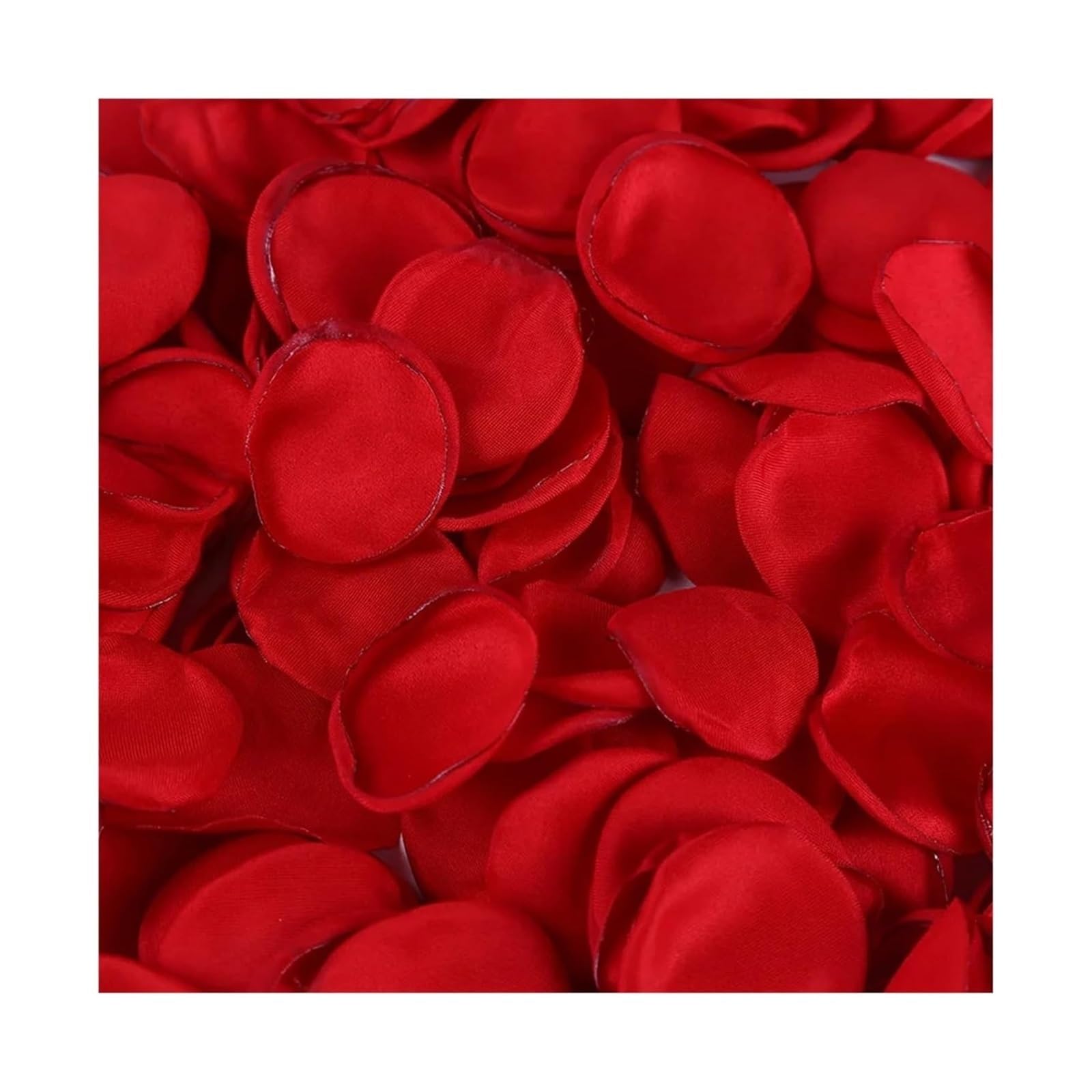 HIFRQVVC Artificial Flower Confetti, Artificial Rose Petals Multicolor 4cm 100 Or 200 Pcs For Wedding Valentines Day(Red,200pcs)