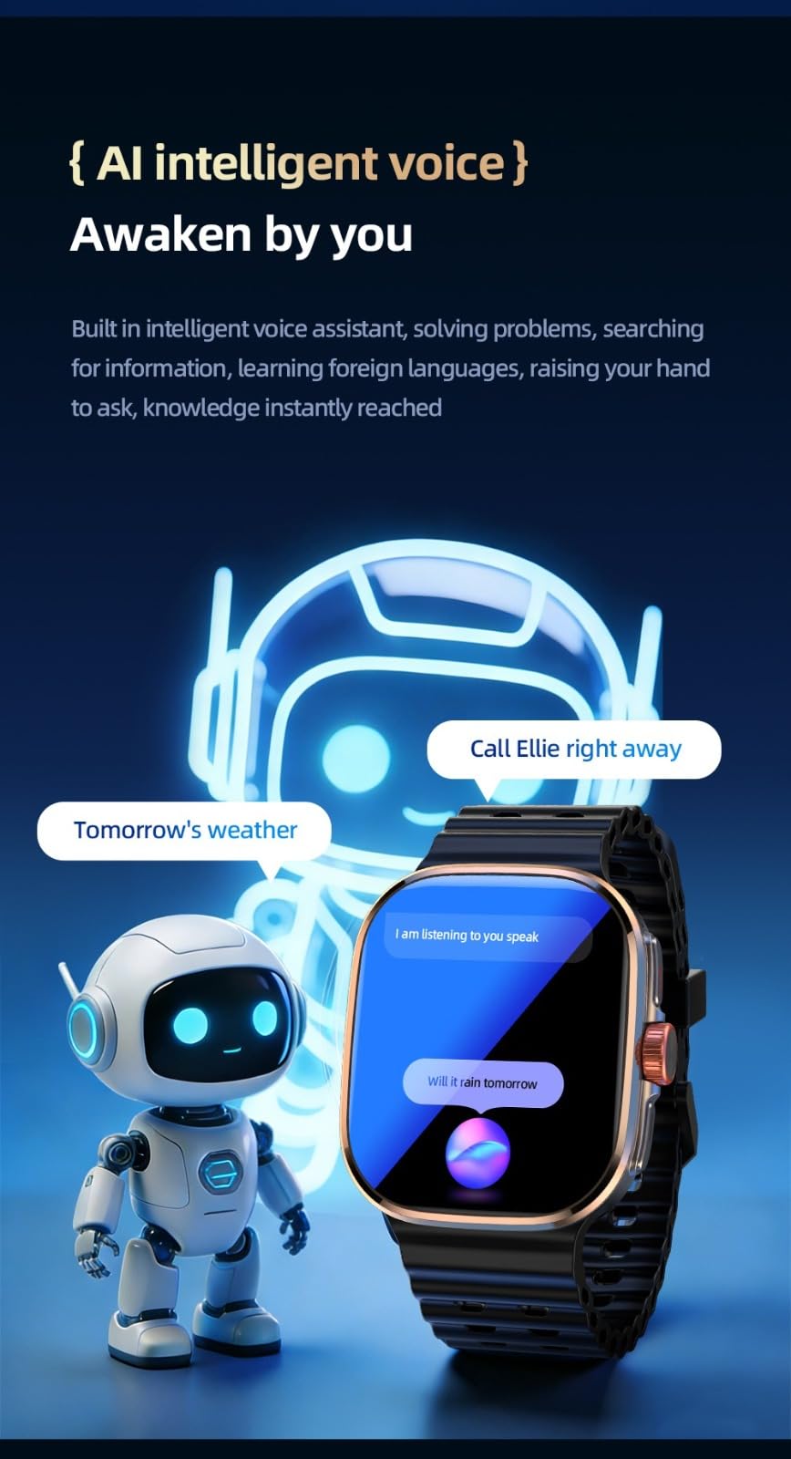 Orologio intelligente 5G con slot per scheda SIM, touch screen completo e funzione di chiamata, orologio intelligente impermeabile con rete cellulare, regalo per ragazzi e ragazze