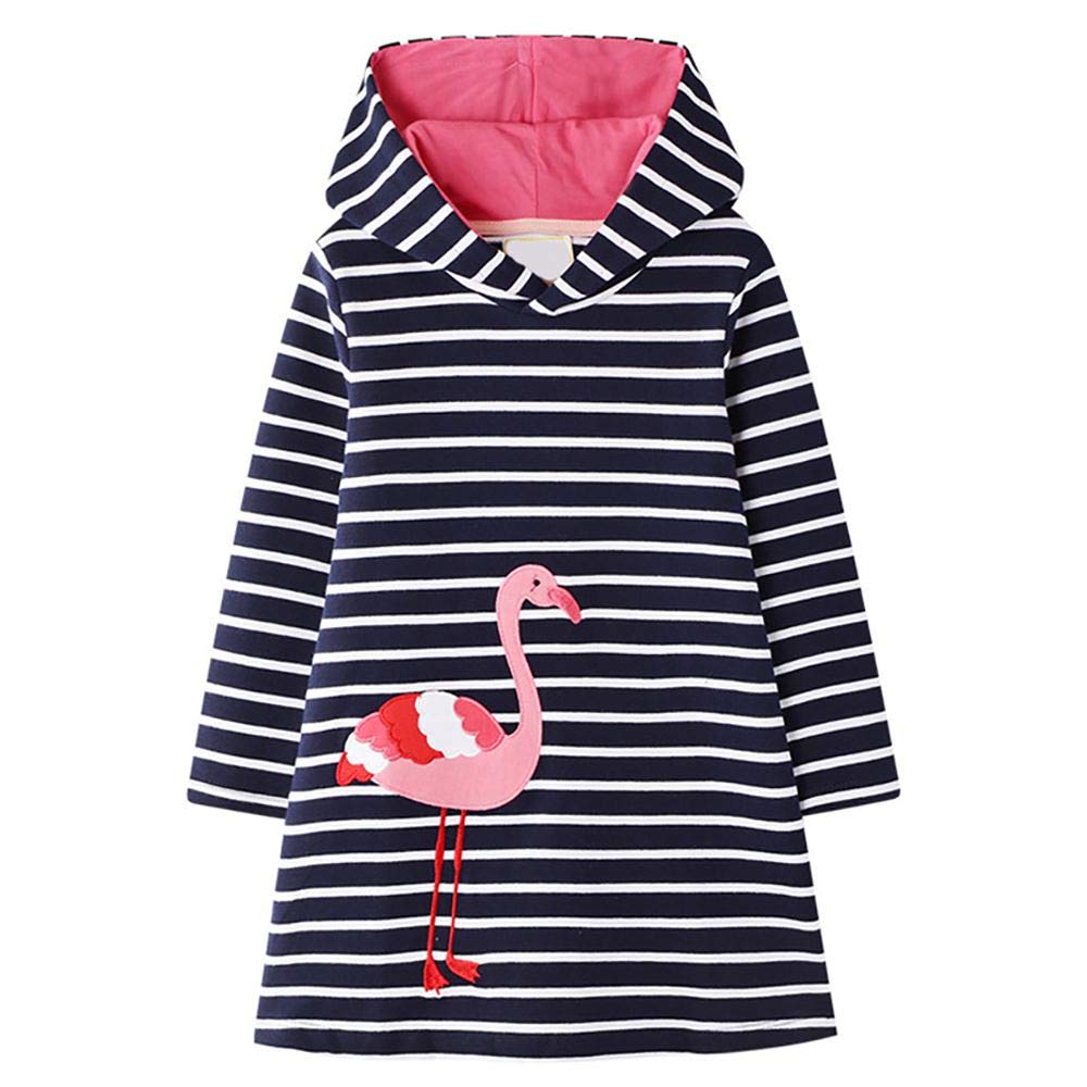 VIKITA Girls Dresses for Winter Long Sleeve Toddler Girls Clothes Party Casual Dresses for Little Girls,3-12 Years