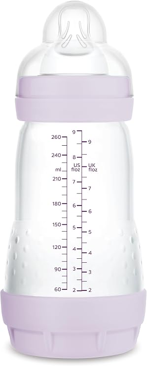 MAM MAM Anti-Colic 260 ml avec Base Ventilée Lilas