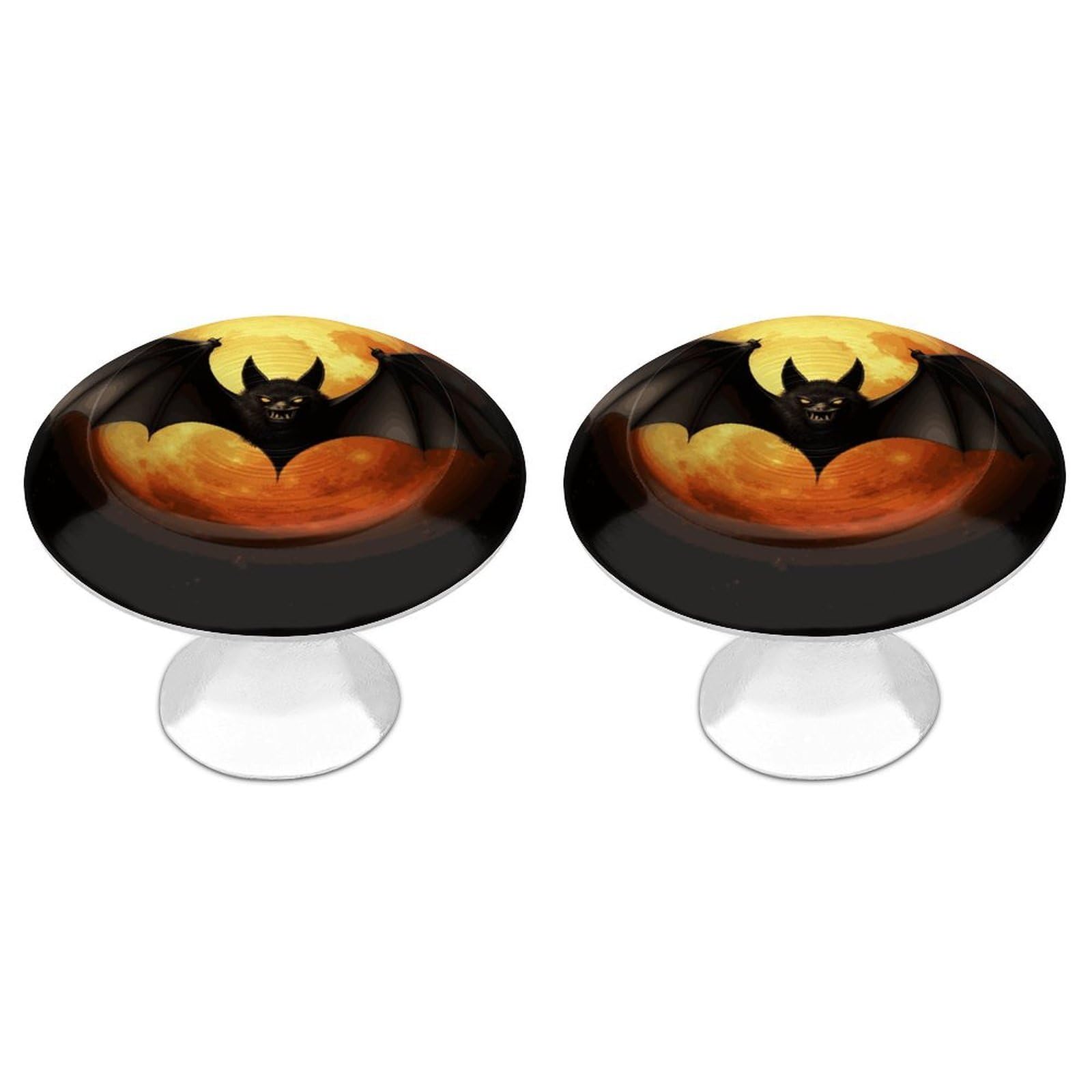 Btcowzrv Style Halloween Bat 2 Pack Cabinet Knobs Drawer Pulls
