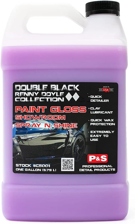 Paint Gloss Showroom Spray N Shine - Professional Car Detailing Spray with Excellent Clay Lubricant, Removes Dirt, Fingerprints, Dust, and Smudges - 1 Gallon