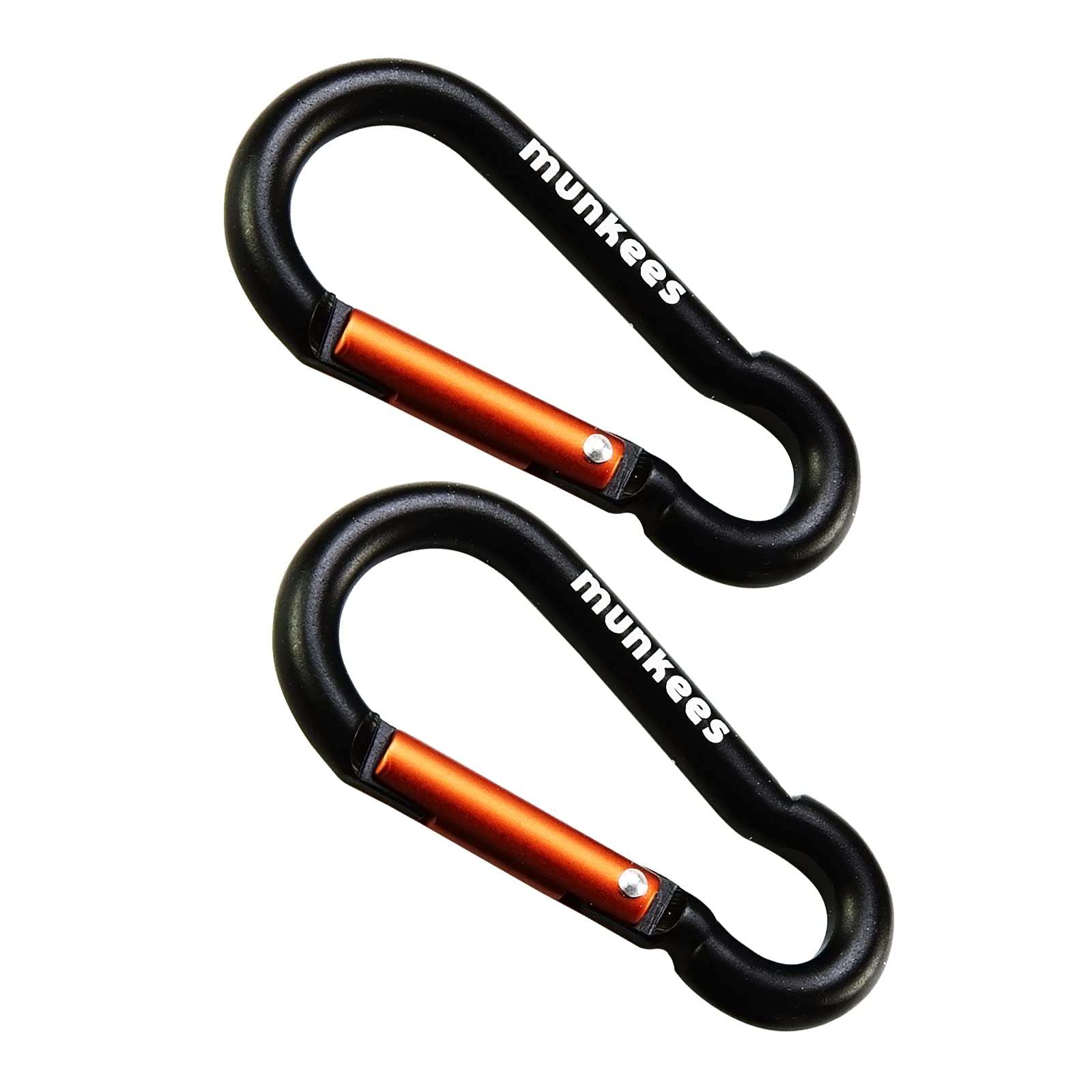 2-Pack 8-Shaped Carabiner Clips Keychain, Spring Snap Caribeener, Aluminum Buckle Hook Accessories