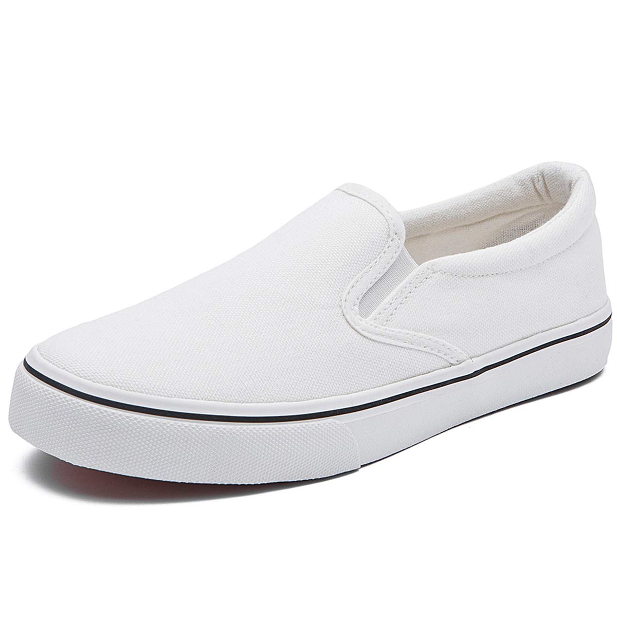 womens white canvas slip on sneakers