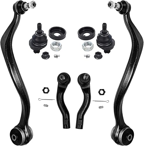 Miniatura 14 de Detroit Axle - Kit de brazos de control AWD para cargador Chrysler 300 Dodge Challenger Magnum, 2 brazos de control superiores delanteros con rótula