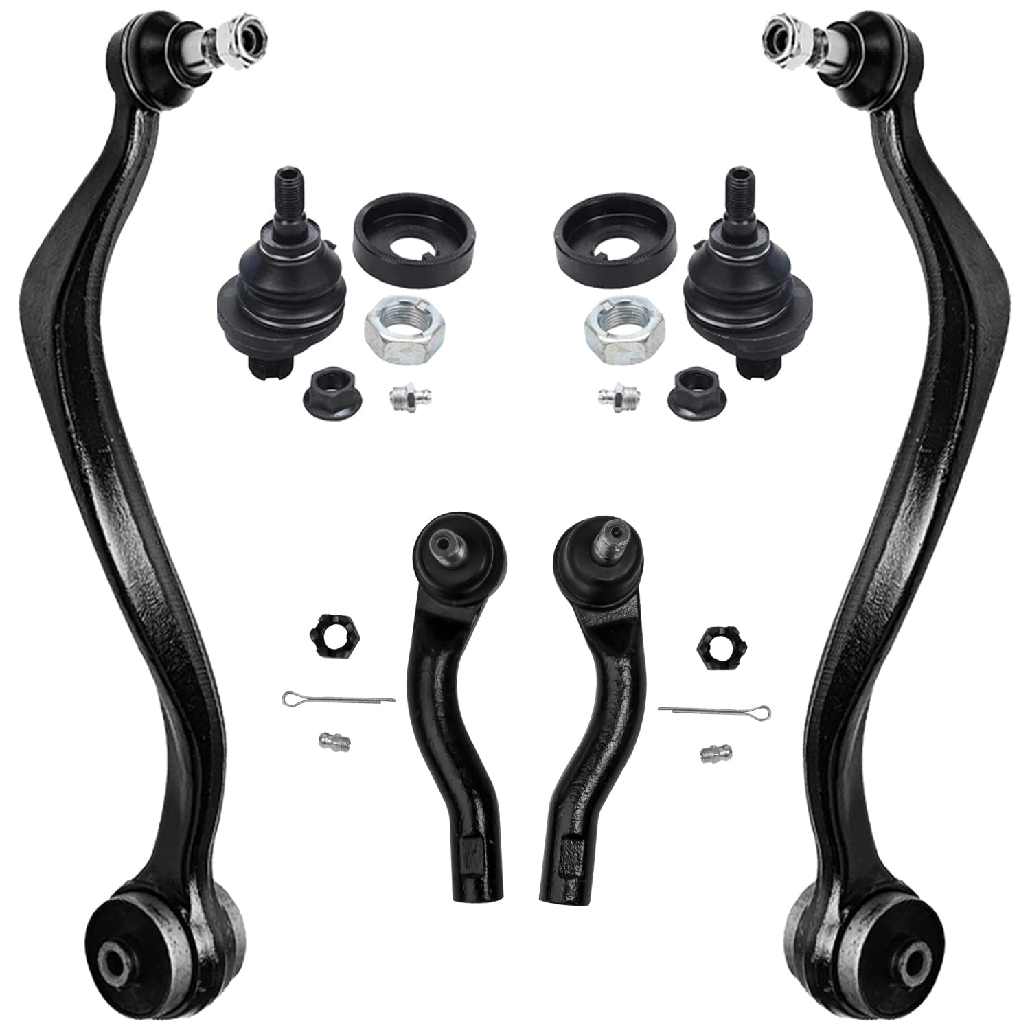Detroit Axle - 6pc Front End Kit for 2006-2012 Ford Fusion, 2007-2012