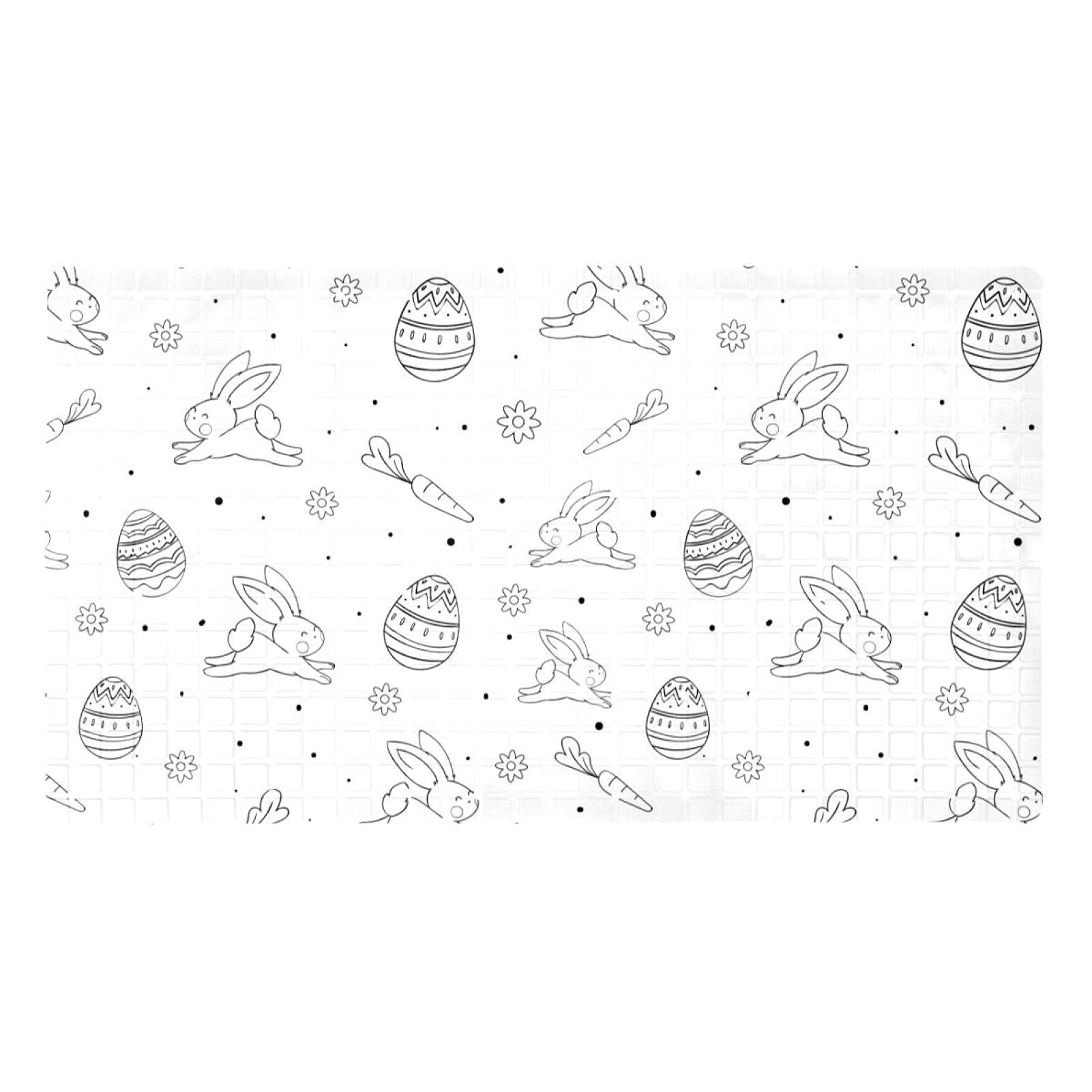 Tapis de baignoire avec ventouses antidérapant pour douche et enfants