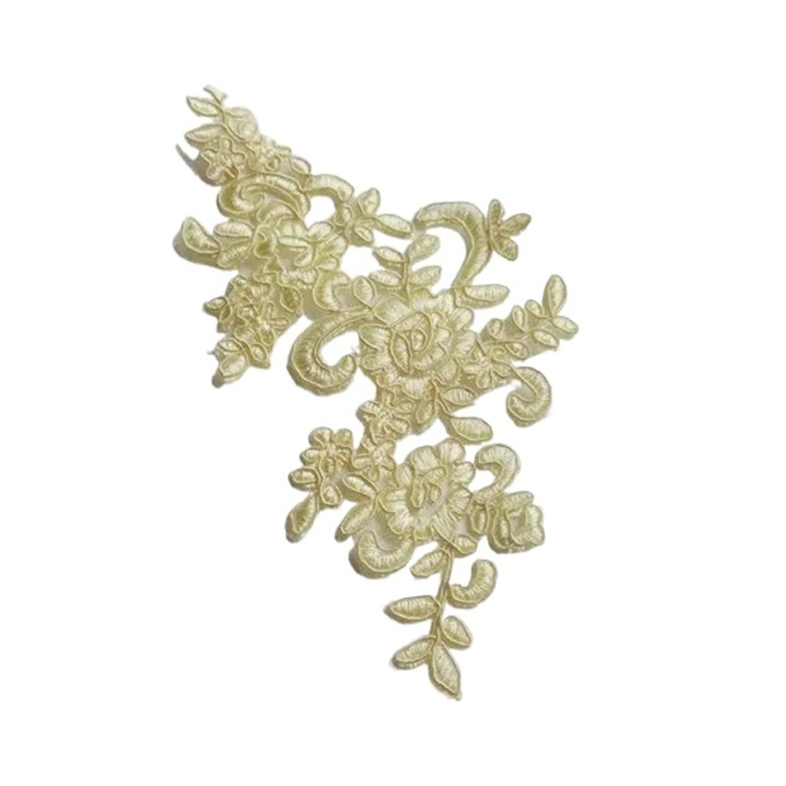 Ornements tête voile mariage en appliques de dentelle 3D pour coiffure bohème chic