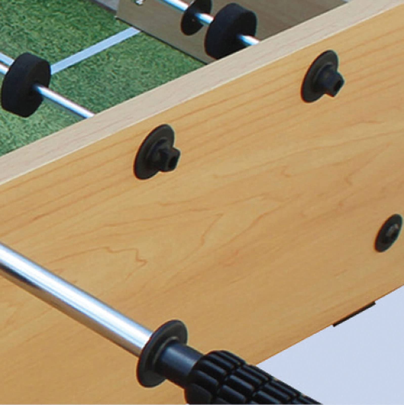 Garlando F-MINI 2 IN 1 Calciobalilla e hockey da tavolo in un solo prodotto; aste telescopiche comprese nella dotazione. Salvaspazio