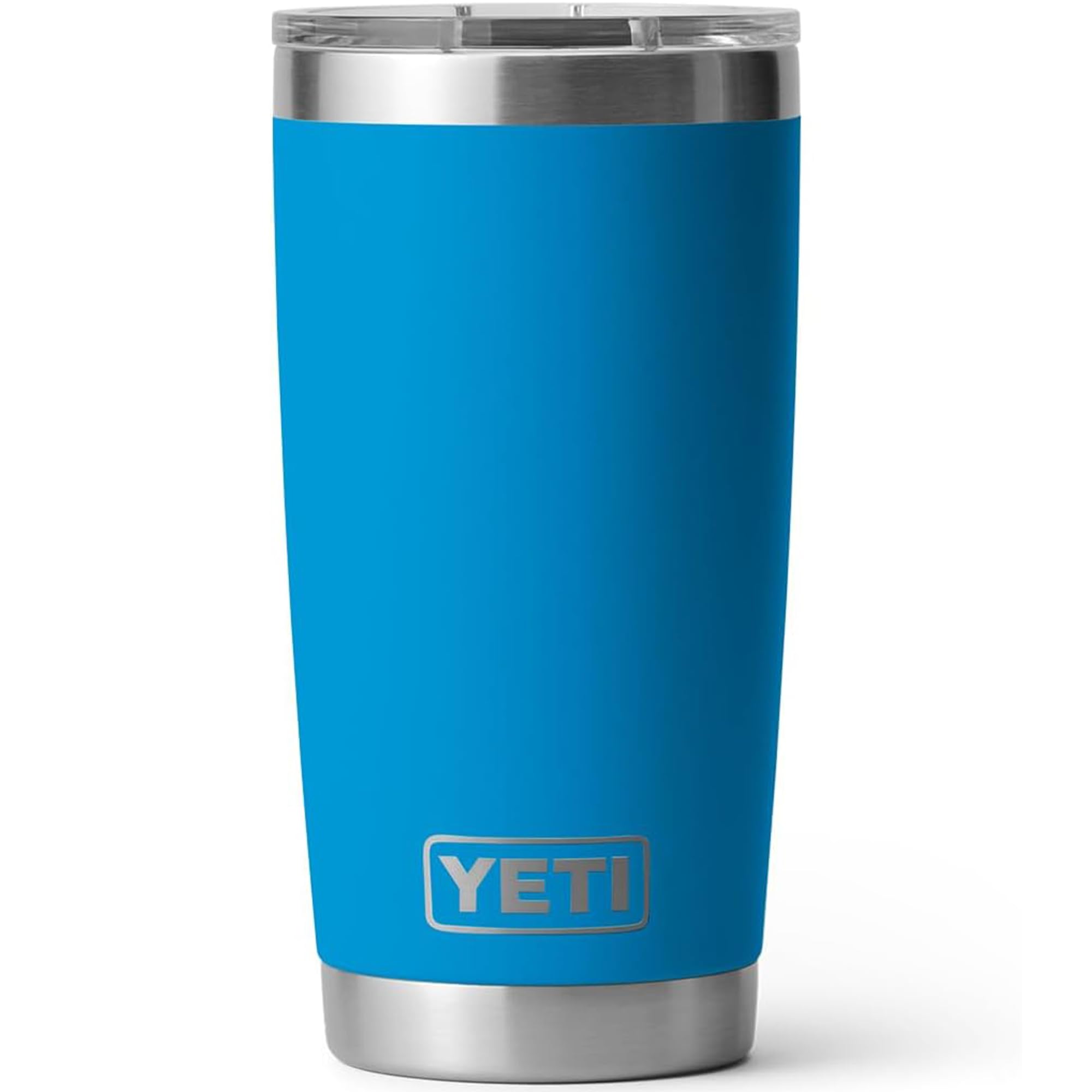 Rambler 20 oz Tumbler, Stainless Steel, Vacuum Insulated with MagSlider Lid, Big Wave Blue