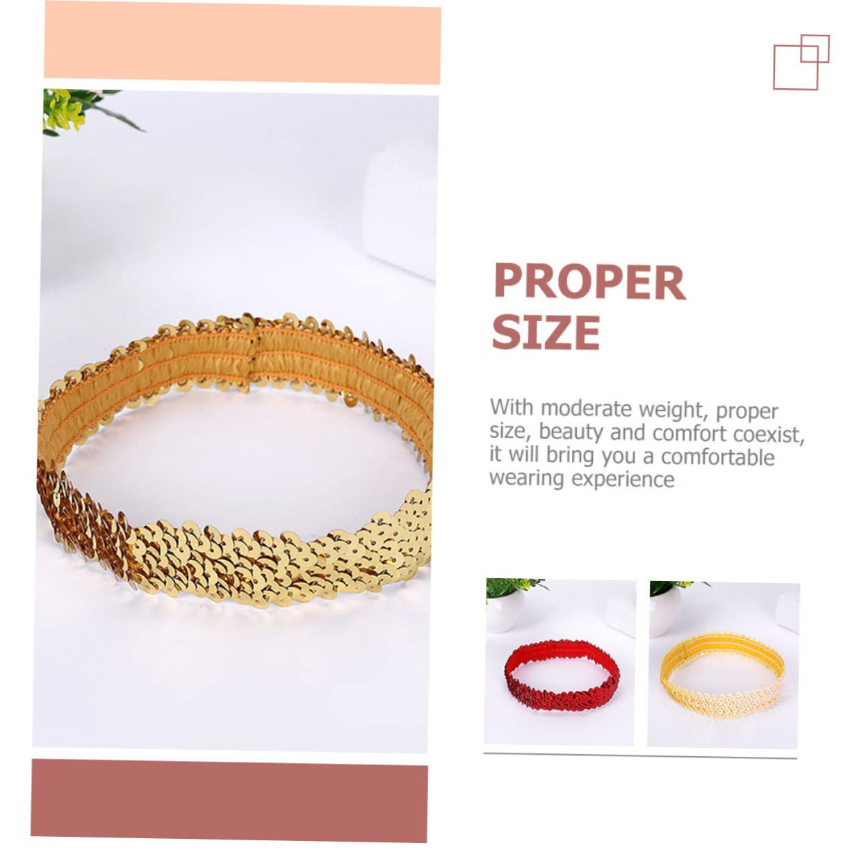 MAGICLULU 3 Set Di Fasce Per Con Paillettes Per Donne E Ragazze Eleganti Fasce Elastiche Con Paillettes Per Feste E Quotidiani 10 Pezzi * 3