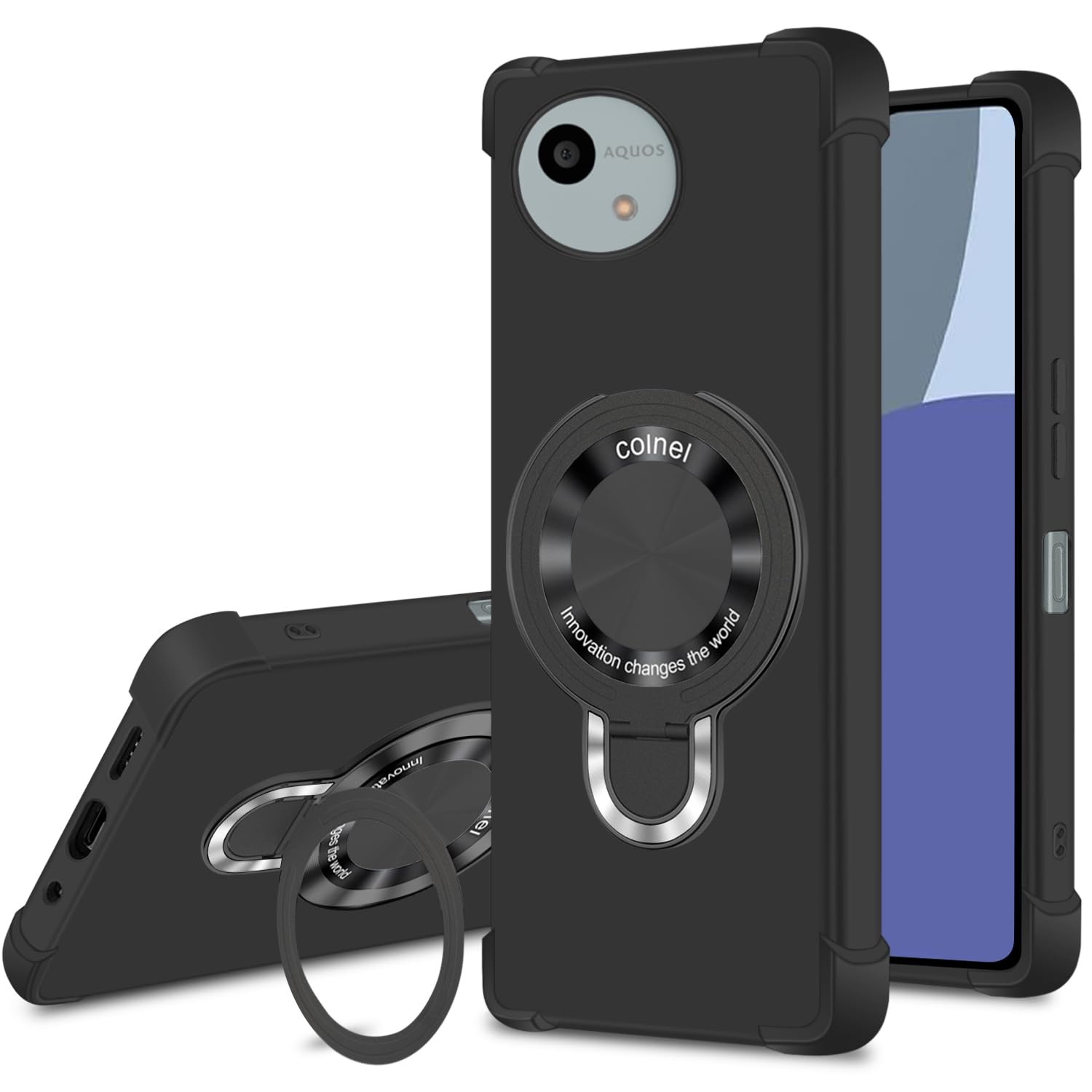 Amazon.co.jp: Aquos Wish 4 ケース tpu MagSafe対応 リング付き SH