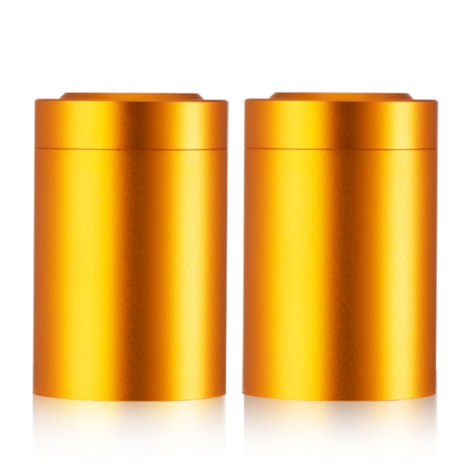 Recipiente de Almacenamiento Mini Tarro Bote de Conservación Contenedor Portátil Aluminio y Ligero para Ordenar Ingredientes Secos Adecuado para, Naranja