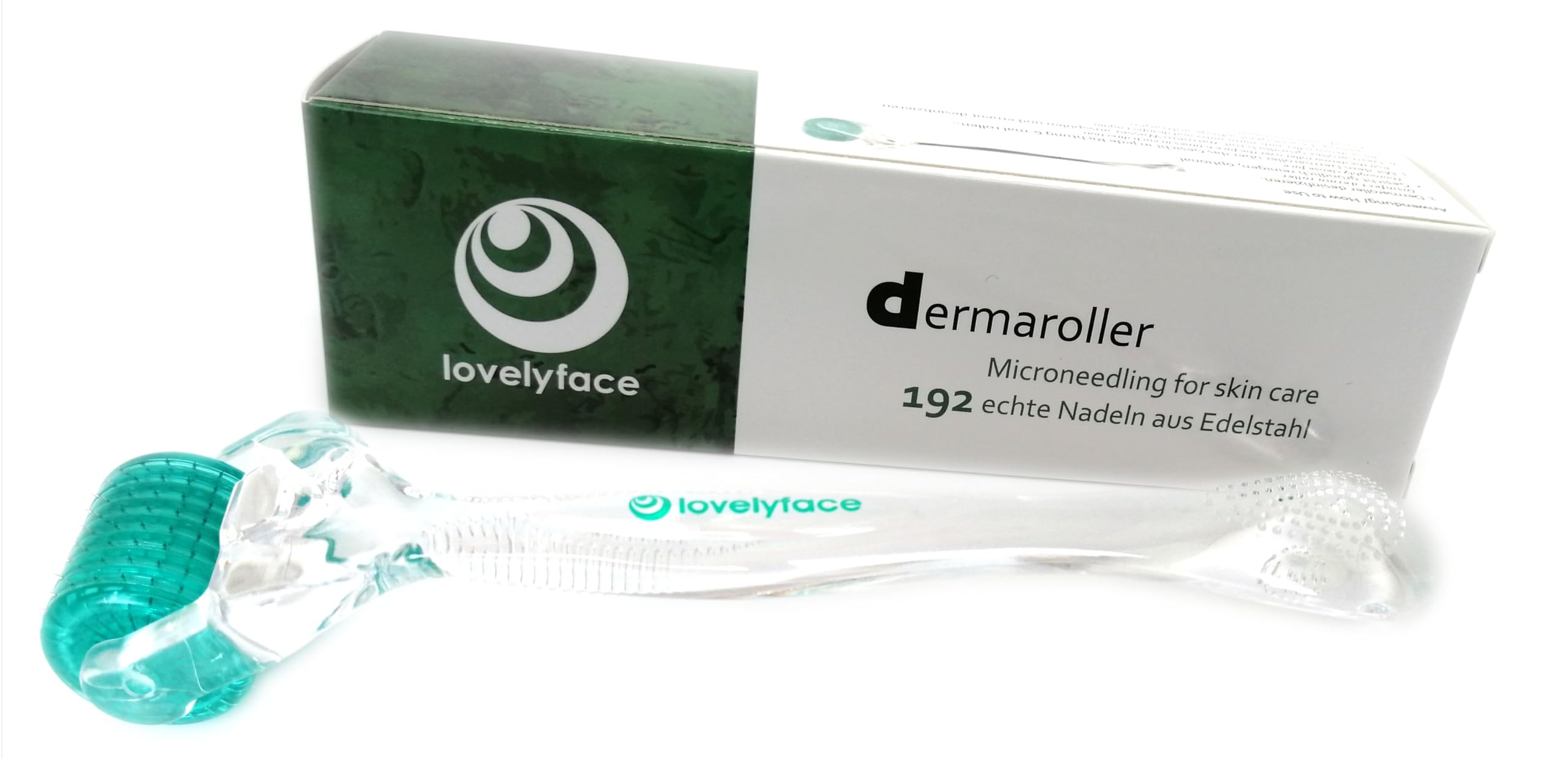 Skórka Roller LovelyFace 192 prawdziwe igły - mikroigłowanie do pielęgnacji skóry. Różne długości igieł 0,25, 0,5 i 0,75 mm do twarzy i ciała (0,5 mm)