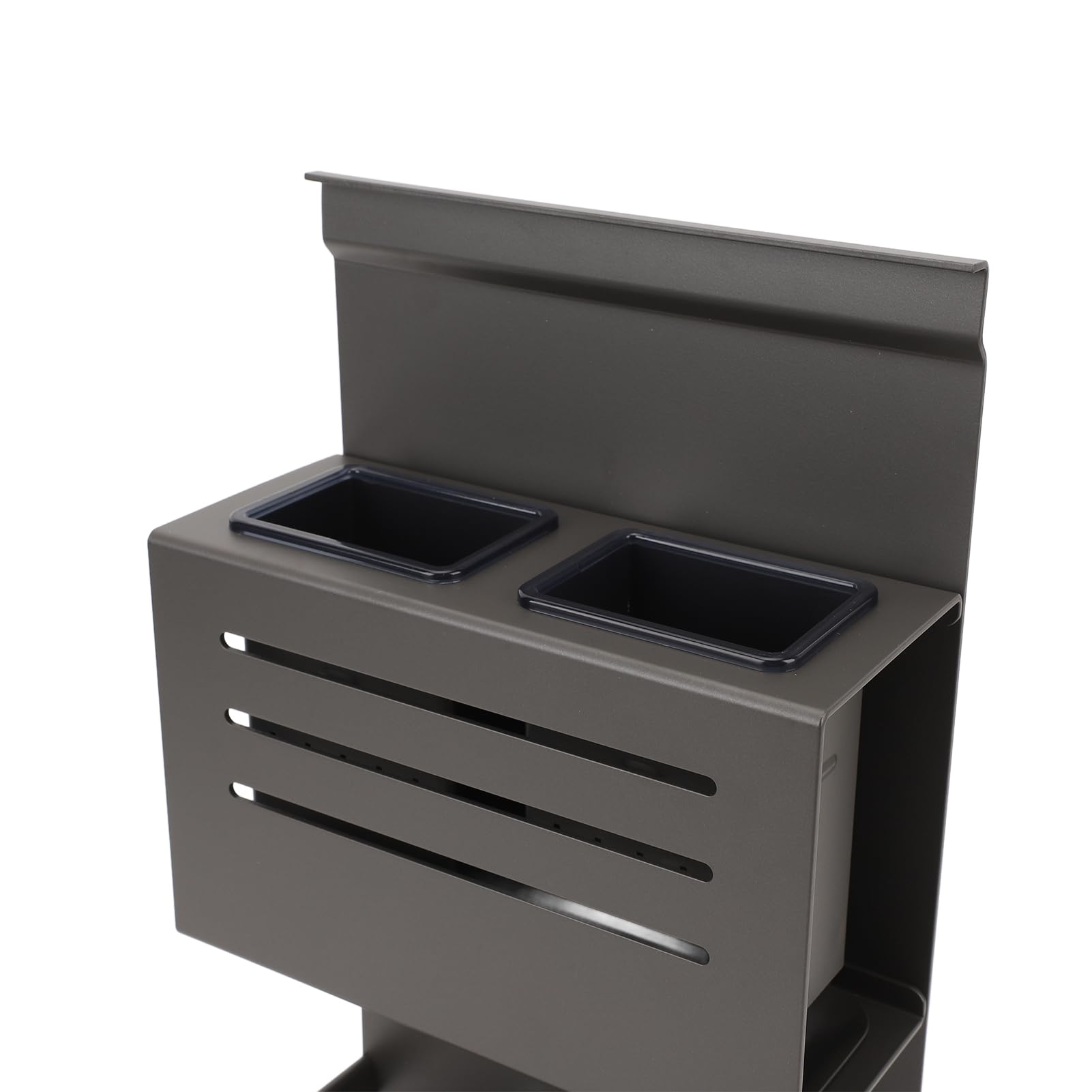 Support mural pour ustensiles de cuisson, organisateur d'ustensiles de cuisson, alliage d'aluminium gris, facile à nettoyer, support mural multi-usage pour baguettes,