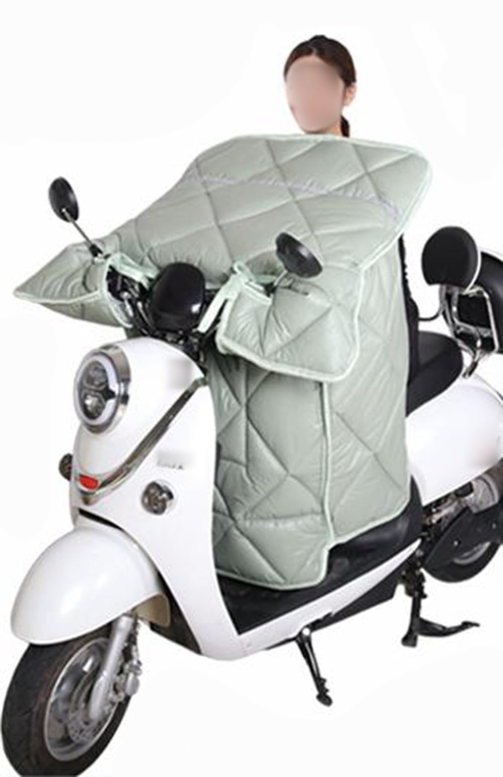 BLUEZY Tablier Couvre Jambe Scooter avec Guidon, Protection Couverture Jambes Scooter Leg Cover, Protection Pluie Scooter Accessoires Scooter pour Scooter Voitures Électriques Moto C