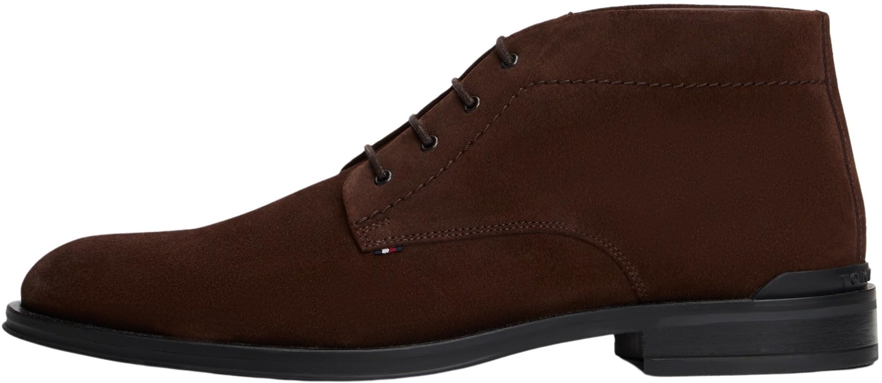Tommy Hilfiger Men’s Suede Corporate Derby Shoes, Brown (Cocoa), 6.5