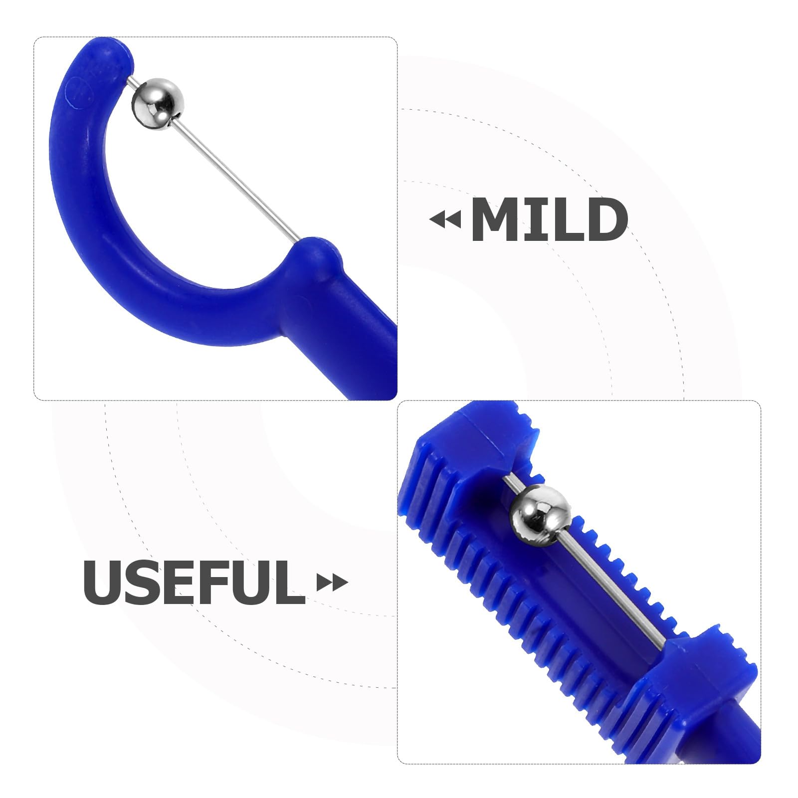 Toyvian Entraîneur des Muscles Langue Ensemble 4pcs Design Léger en Pp et Acier Inoxydable, Améliore L'articulation et Exerce la Langue Efficacement pour Garçon et Filles et Adultes