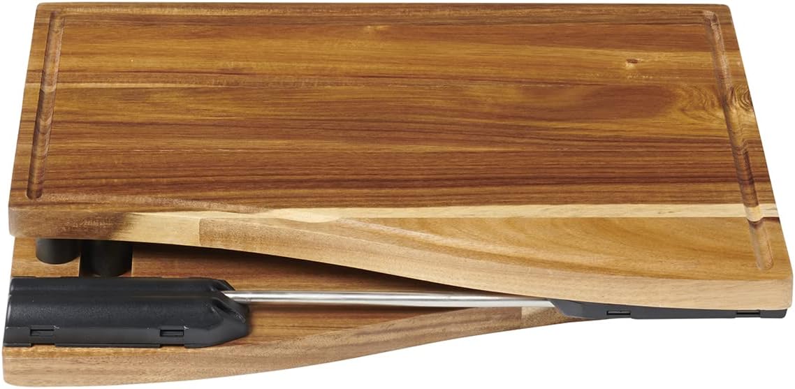 Anchor Hocking SwingBoard Acacia Wood Cutting Board, 6 Piece Set, Meal Prep Station