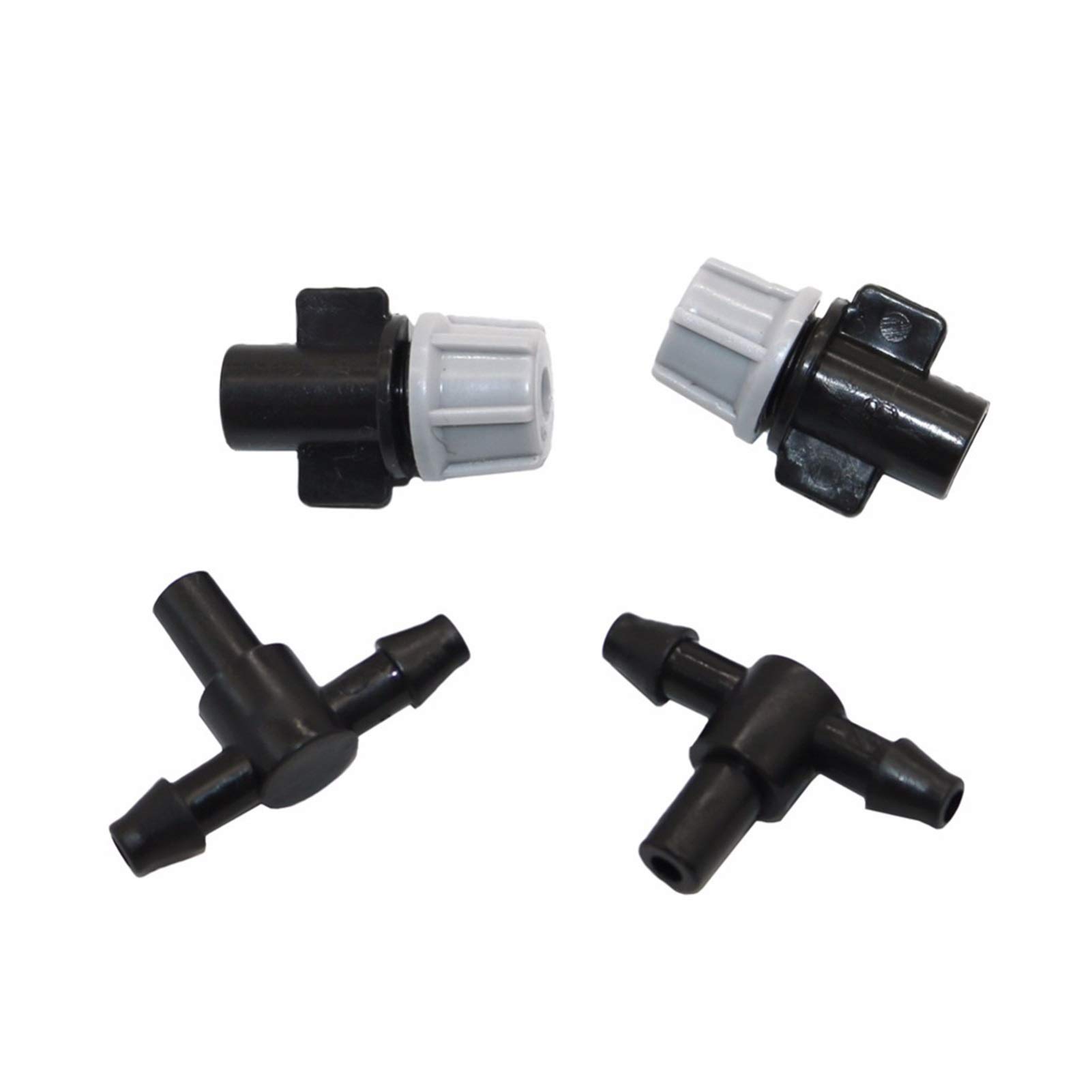 Podlewanie Roślin Doniczkowych Podlewanie Butelki 100 sztuk rolniczych ogrodniczych Dysza mgły serii 4/7 Connector Barb i system nawadniania do nawadniania gazon Wody Montaż urządzenia