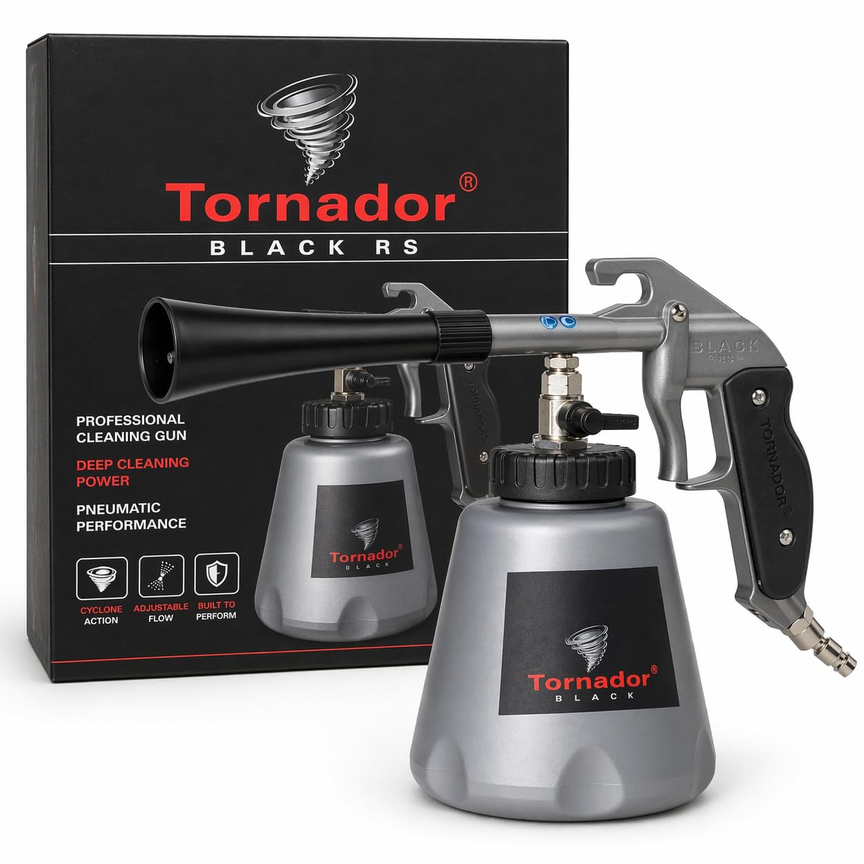 Tornador Z-020RS Pistolet de nettoyage à impulsion d'air pour intérieur de voiture
